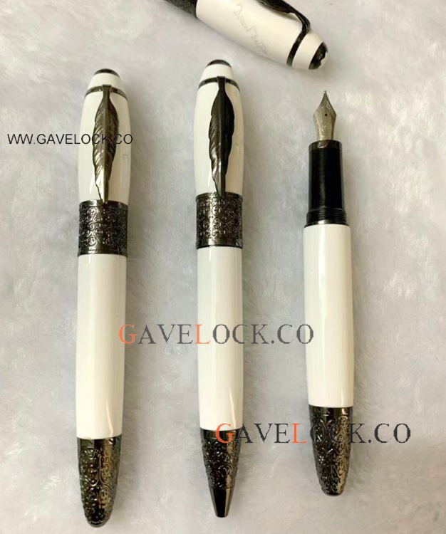 AAA Copy Mont Blanc Daniel Defoe White Pens on Sale